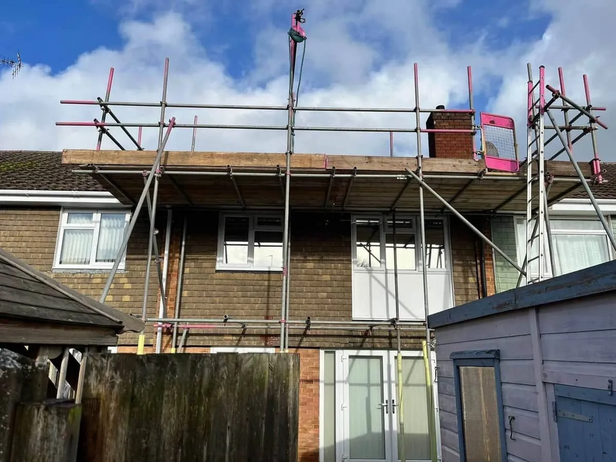 Residential scaffolding in East Suffolk